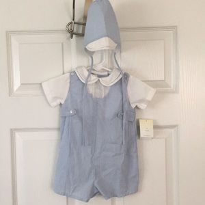 Petit Ami blue outfit w hat 3M